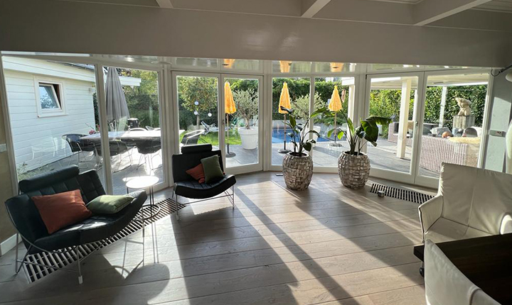 Renovation of Detached Villa in Tilburg, Netherlands: LandVac vacuum insulated glass was utilised in the renovation of a luxury villa in Tilburg.