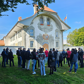 LandVac Vacuum Glass Window Restoration Project of the Gottrau family castle in Léchelles (Switzerland)